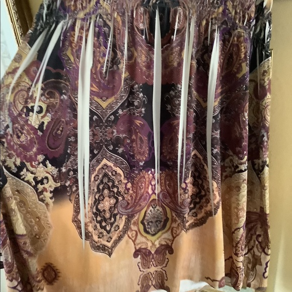 APT 9 beach cover or summer dress stretchy with beading earth-tones. Siz… - Picture 6 of 13